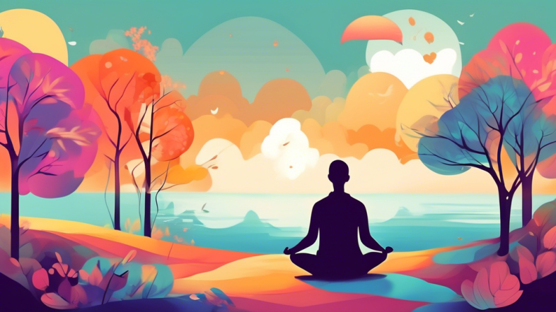 Create an image of a person practicing one of the effective strategies for stress management mentioned in the article, such as mindfulness meditation, exercise, deep breathing, spending time in nature, or journaling. The image should capture a serene and calming scene that conveys a sense of relaxation and peace.